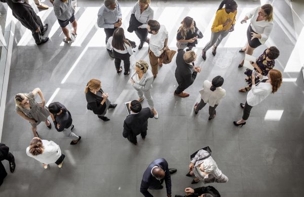 People in a hall