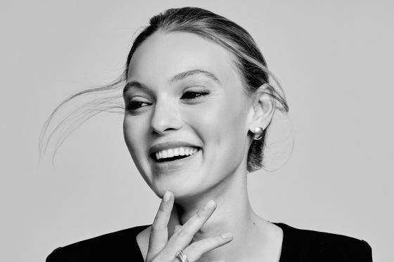 Black and white portrait
