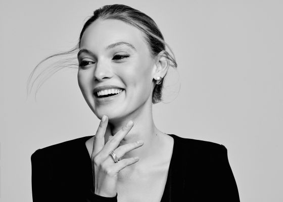 Black and white portrait