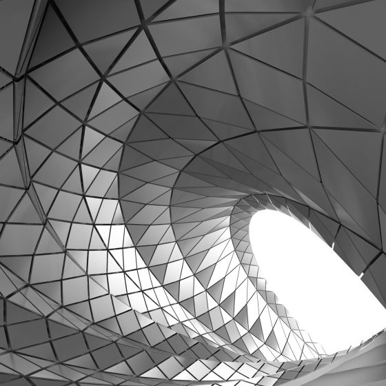 Abstract modern building structure
