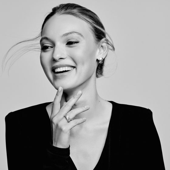 Black and white portrait