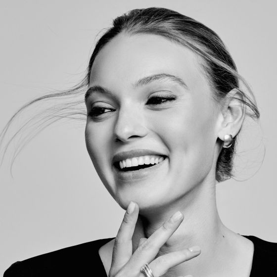 Black and white portrait